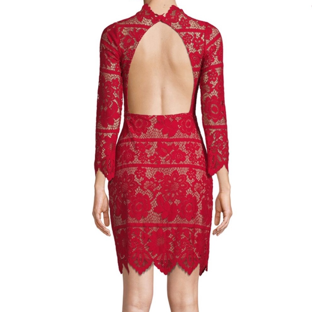 For Love & Lemons Rosetta Lace Sheath Dress Size L